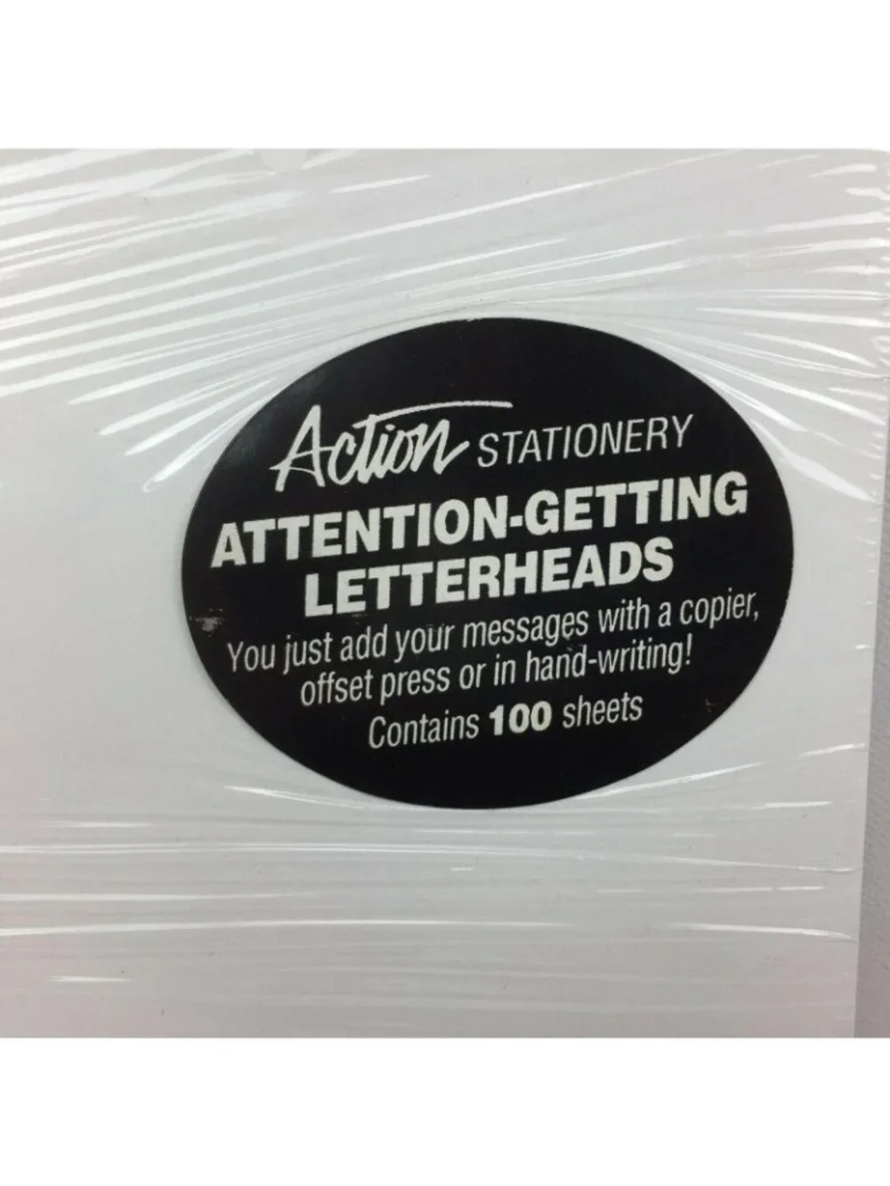 Action Attention Getting Stationery For Your Information Blank 8.5x11 69 Sheets